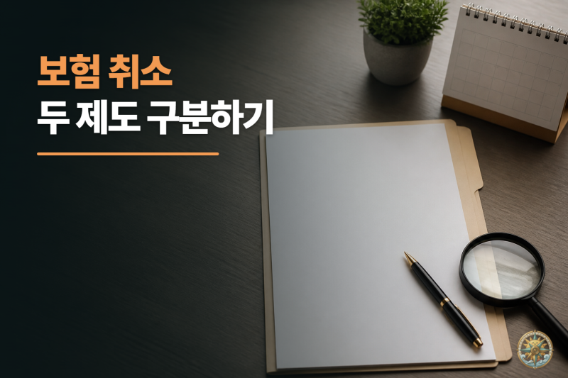 보험을 취소하고 싶다면, 청약철회와 품질보증해지는 다릅니다