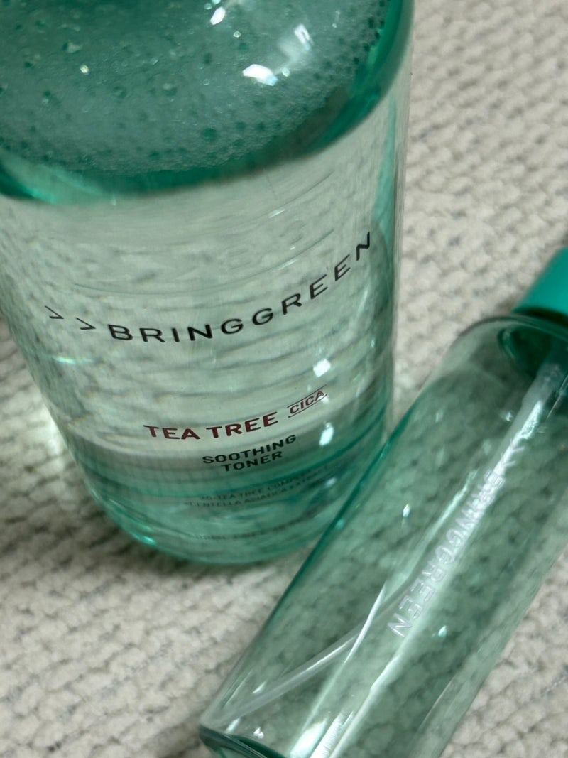 브링그린 티트리 시카 수딩 토너 500ml 사용 후기 | 여드름 피부에 써본 대용량 수딩 토너