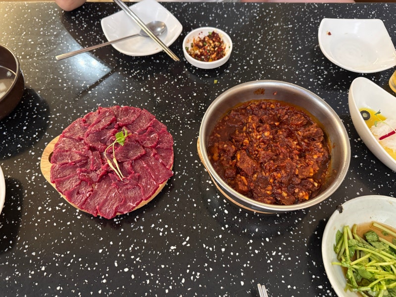 [덕일생고기 본점] 대구 뭉티기 맛집 /대구 동인동 찜갈비 맛집 / 대구 생고기 맛집 추천 / 동....