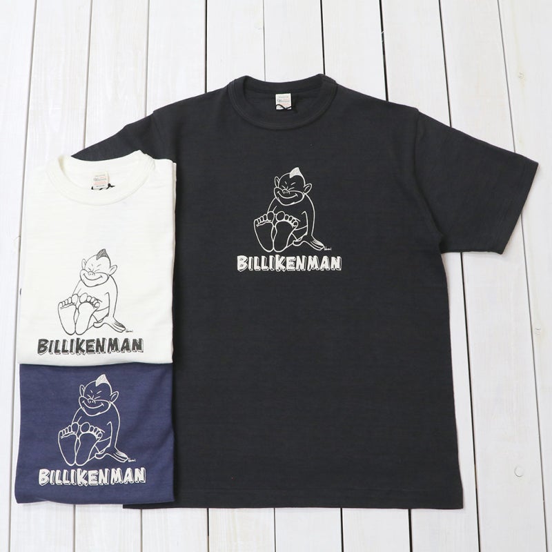 웨어하우스 Lot 4601 빌리켄맨 반팔 티셔츠 WAREHOUSE Yusuke Hanai Lot 4601 THE SITTING BILLIKENMAN