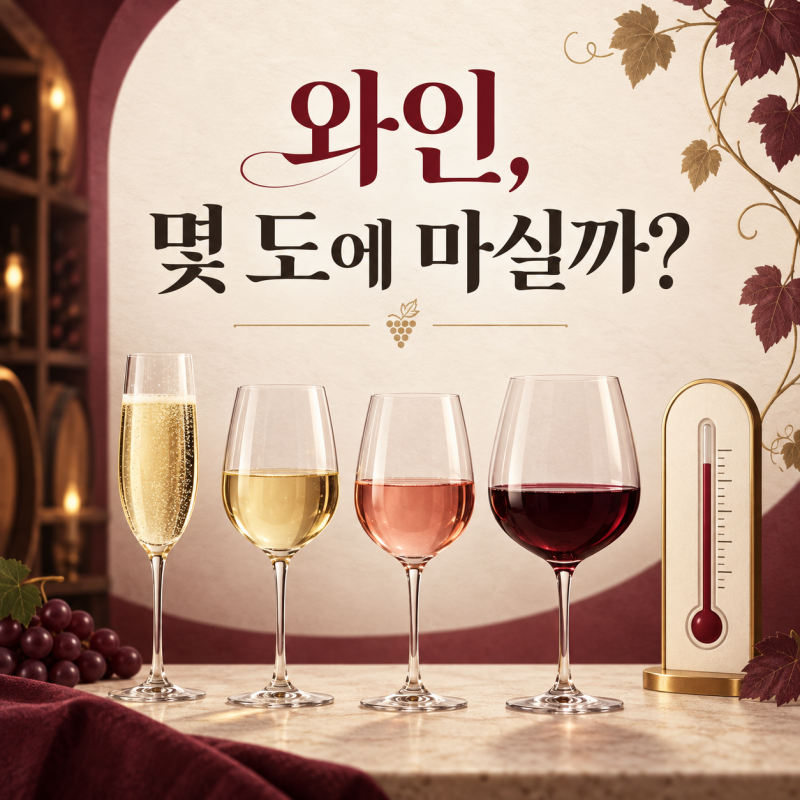 와인 적정 온도 총정리｜레드·화이트·스파클링은 몇 도에 마실까?