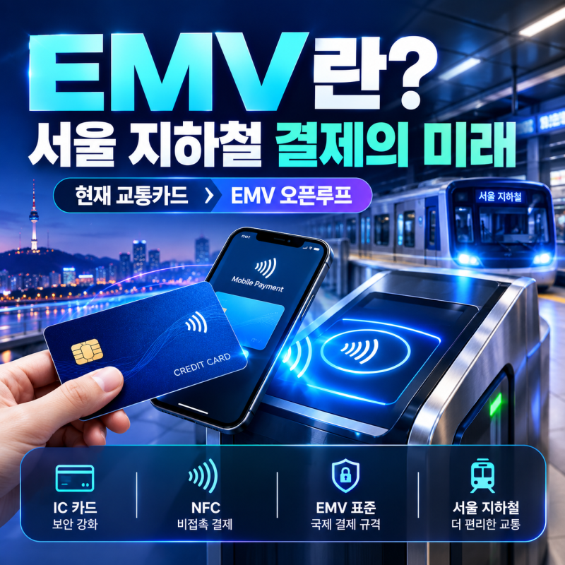 EMV란? 서울 지하철 결제수단과 EMV 컨택리스 오픈루프 도입 현황