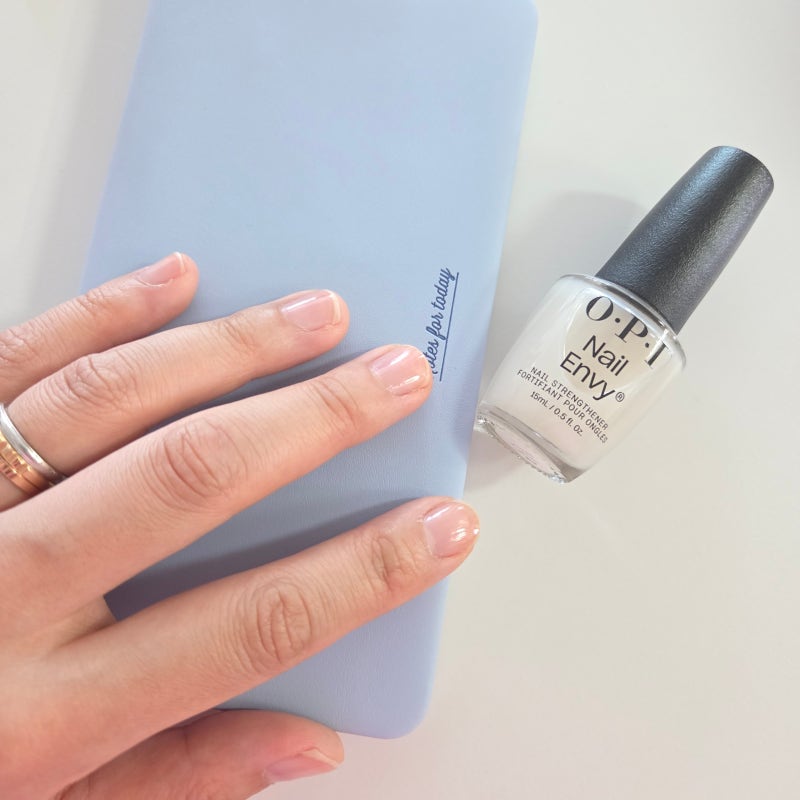 손톱영양제 OPI 네일엔비 투명, 7일 셀프네일케어 손톱강화제 사용법