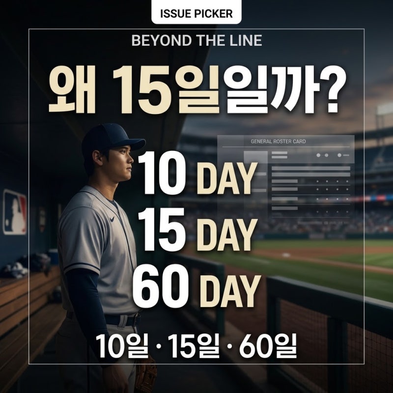 오타니는 왜 15일 동안 못 나올까?｜MLB 10일·15일·60일 부상자 명단의 진짜 의미