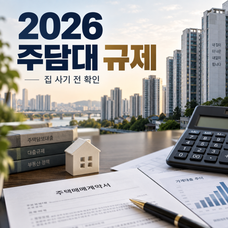 집 사기 전 꼭 보세요, 2026년 주택담보대출 규제 완벽정리