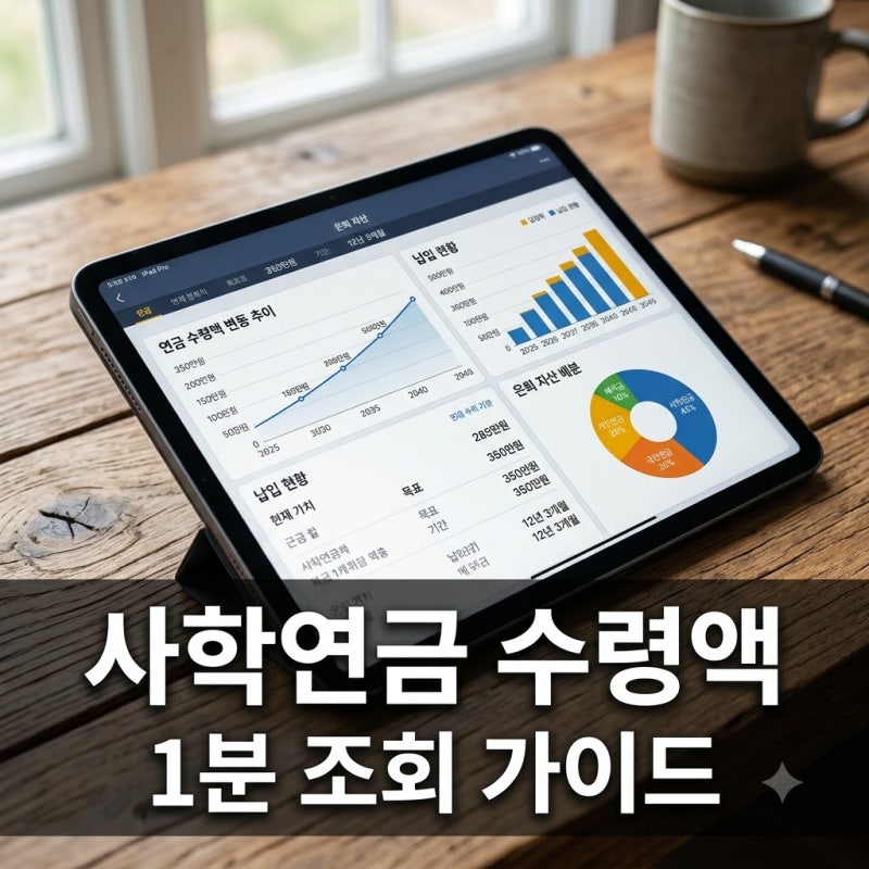 "내 연금 벌써 이만큼?" 사학연금수령액조회, 3분 만에 확인하고 깜짝 놀란 이유..