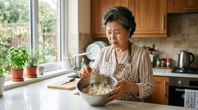 깍두기 절일 때 소금만 넣지 마세요! 설렁탕집 아삭함 끝까지 유지하는 사이다 밑간 비법