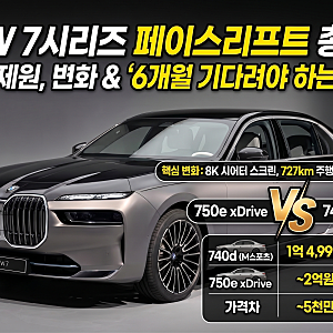 BMW 7시리즈 페이스리프트 가격·제원·변화 총정리