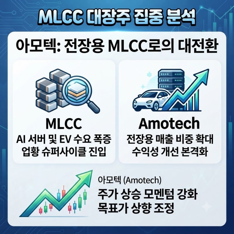아모텍 주가 전망 | MLCC 관련주 대장주 삼성전기 삼화콘덴서 총정리
