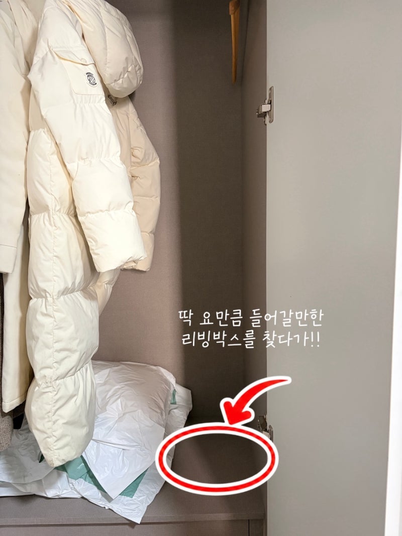 꿀템요정 | 옷장 틈새수납 해결! 슬라이딩 리빙박스 311 수납함 사용후기