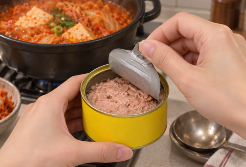 참치캔 따는법 손 안 다치고 안전하게 여는 순서