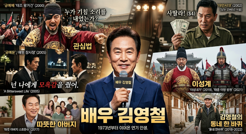 김영철 배우 프로필 나이 대표작｜궁예부터 김두한·사딸라까지