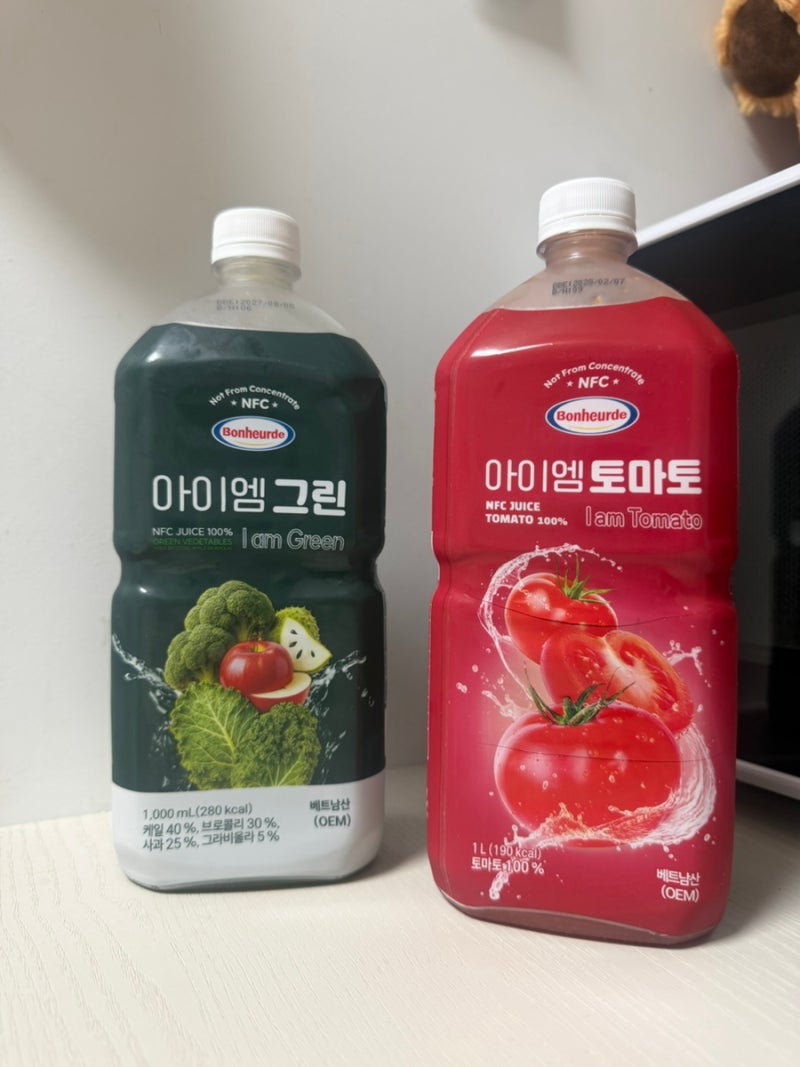 내돈내산 I 보넬드 아이엠그린 아이엠토마토 후기 - 100% NFC 착즙주스 솔직후기