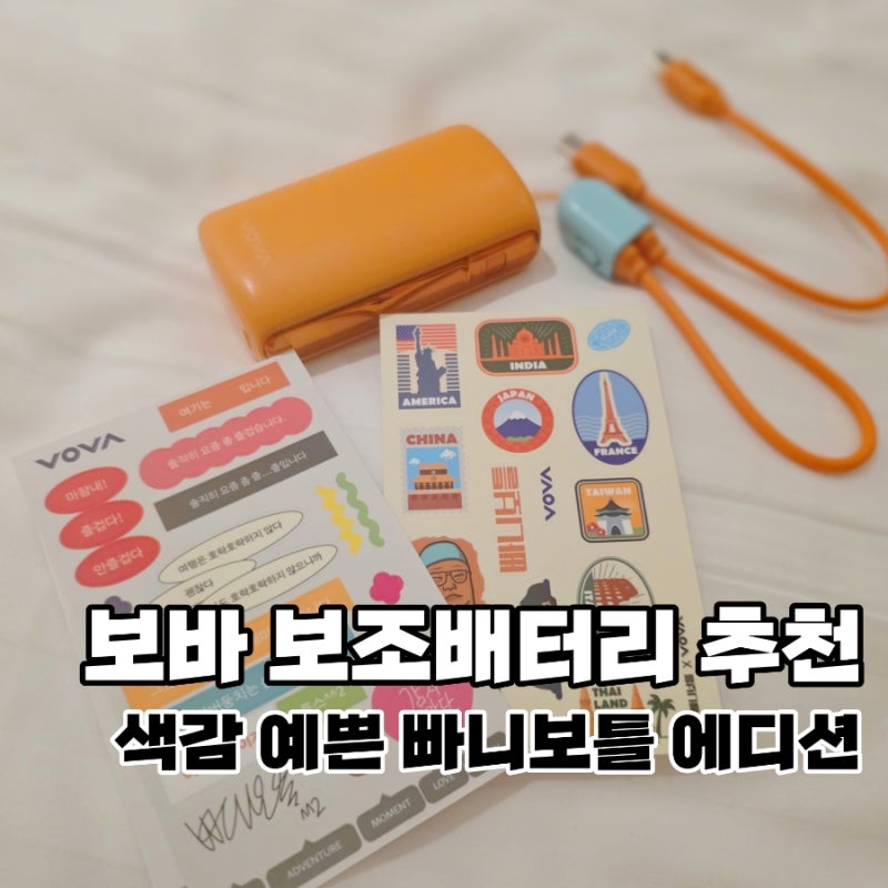 보바 보조배터리 빠니보틀 에디션 후기｜10000mAh 실사용 후기