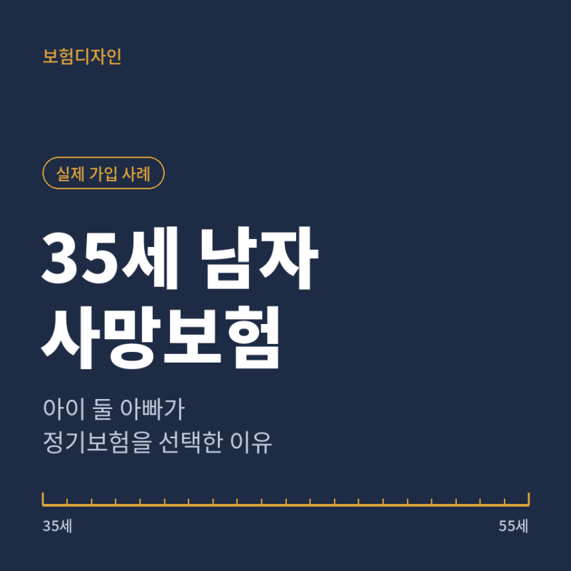 35세 남자 사망보험 , 아이 둘 아빠가 20년 정기보험을 선택한 이유