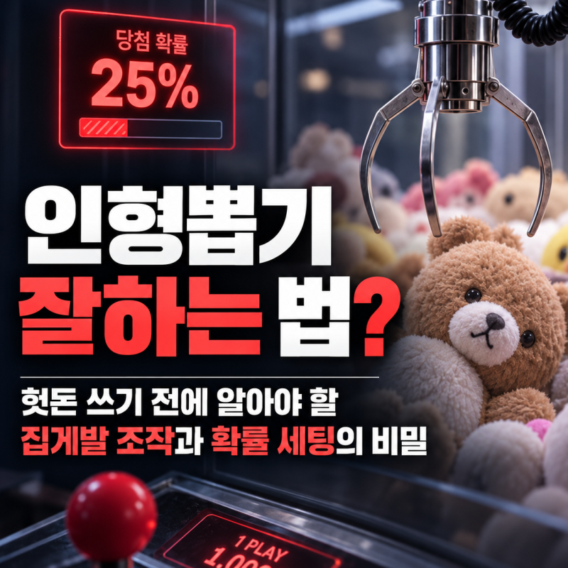 인형뽑기 잘하는 법? 뽑기 전에 알아야 할 집게발 조작과 확률 세팅의 비밀