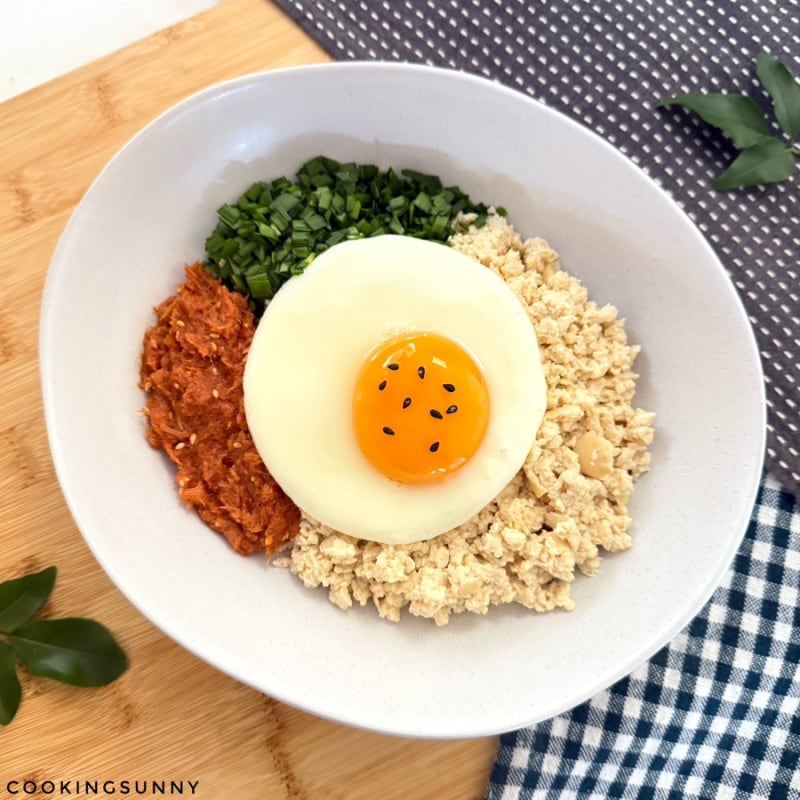 밥대신 두부를 넣어 살 찔 걱정없고 정말 맛있는 밥없는 참치 부추 두부 비빔밥 만들기 다이....