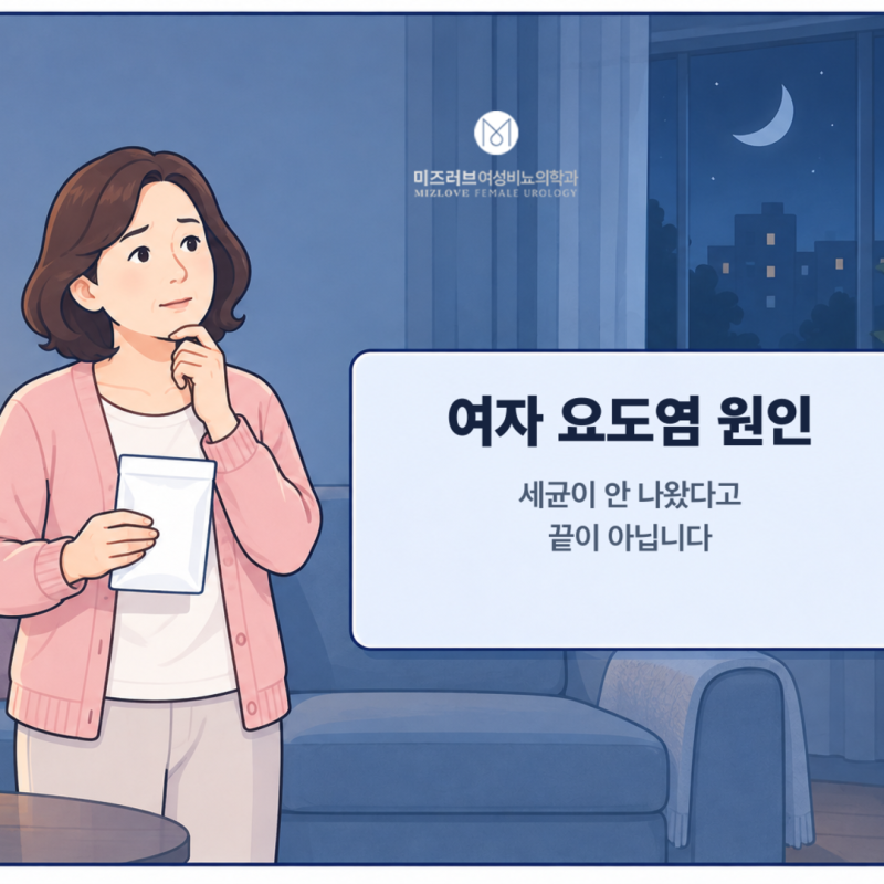 여자 요도염 원인, 세균이 안 나왔다고 끝이 아닙니다