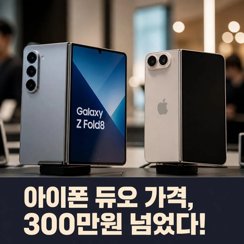 아이폰 듀오 가격 300만원 넘나 갤폴드8보다 비쌀까