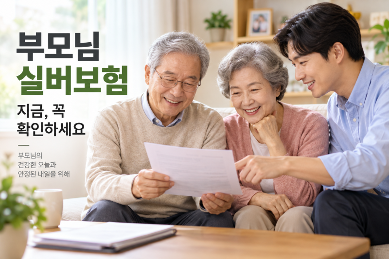 부모님 실버보험 가입 전 꼭 확인하세요｜70·80대도 실손보험 90세까지 가능