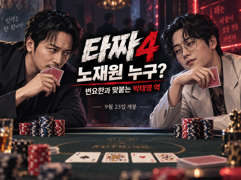 타짜4 노재원 누구? 변요한과 맞붙는 박태영 역, 개봉일·등장인물 정리