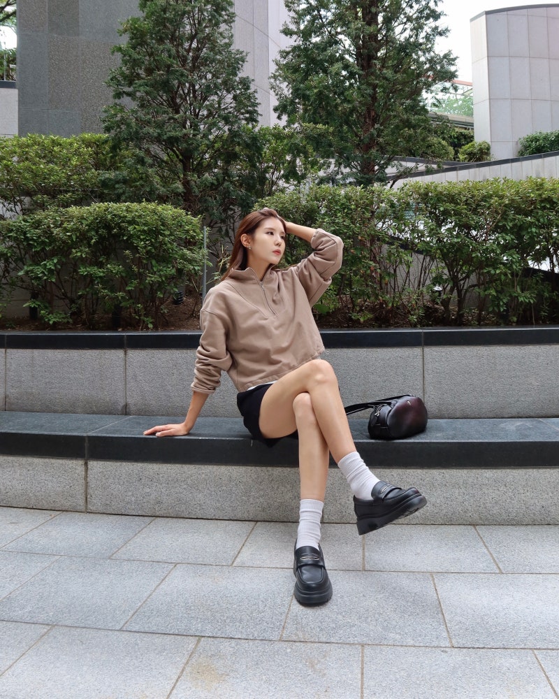 정형외과 의사가 만든 편한 키높이 구두 타린로즈 어반밸런스로퍼 가을 코디