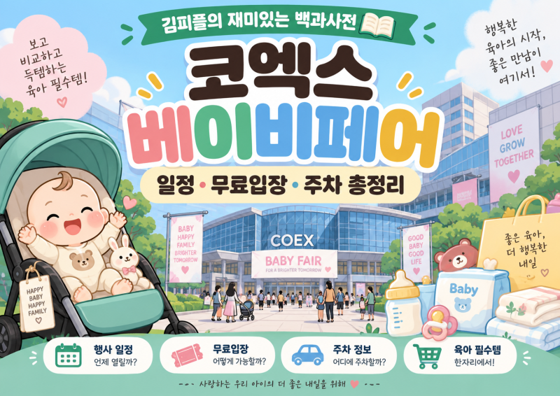 2026 코엑스 베이비페어 일정·무료입장·주차 총정리｜제50회 베페