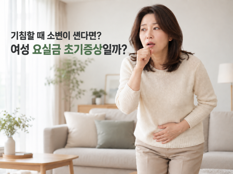 기침할 때 소변이 새는 이유, 여성 요실금 초기증상일까?