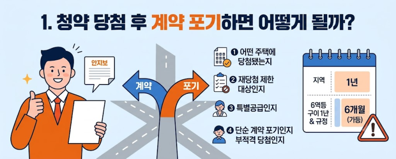 아파트 청약 당첨 후 계약 포기하면 생기는 불이익과 재당첨 제한 총정리