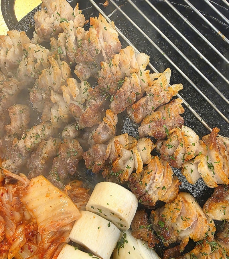 이천 삼겹살 다 구워져서 나오는 증포동 맛집 꽃삼겹