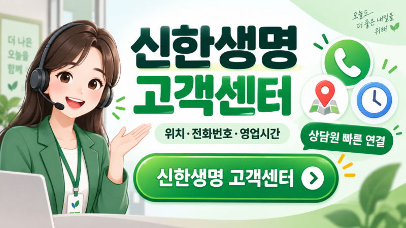신한생명 고객센터 위치 전화번호 영업시간 빠르게 상담원 연결하는 방법
