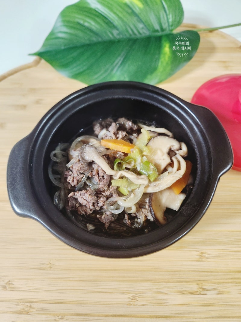 뚝배기 불고기 레시피 국물 자작한 소불고기 양념 비율