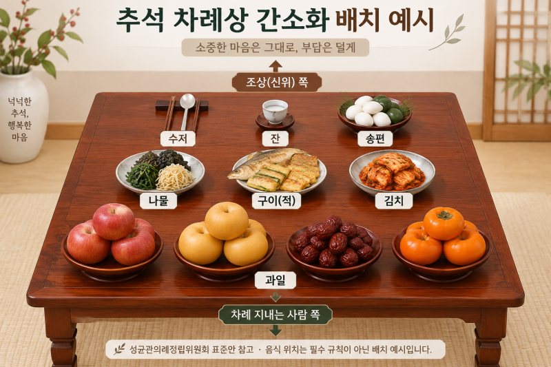 추석 차례상 차리기, 전은 필수로 올려야 하나!?(간소화 방식 안내)