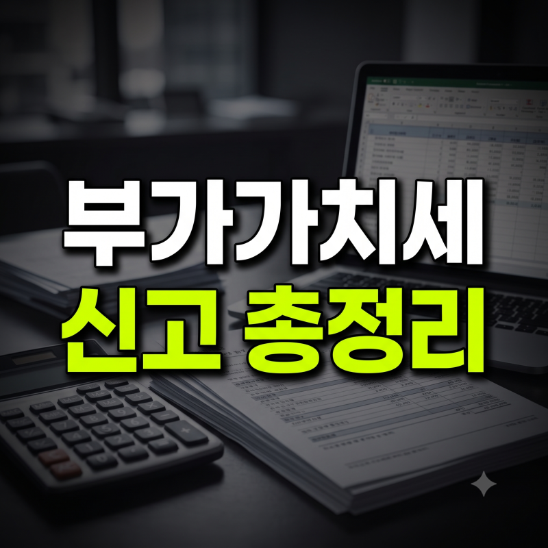 부가가치세 신고 총정리: 대상, 기간, 방법부터 기한 후 신고 및 가산세까지