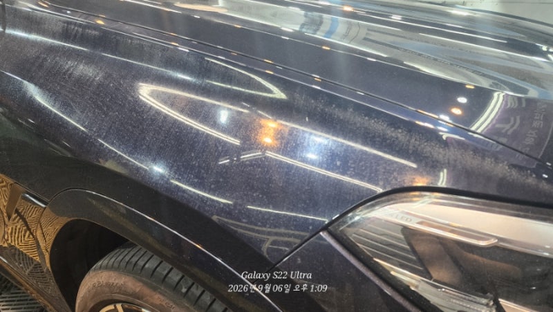 "물때인 줄 알았는데 안 지워져요" 습식코팅제 얼룩으로 뒤덮인 BMW X6 완벽복원