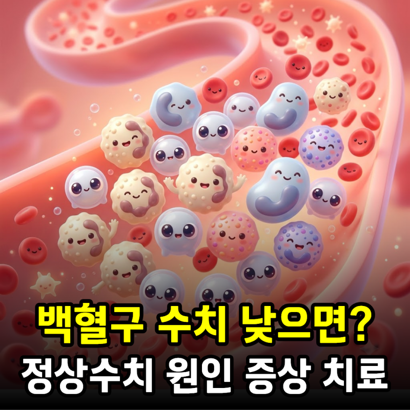 백혈구 수치 낮으면 그냥 넘겨도 될까? 정상수치와 원인, 증상, 치료