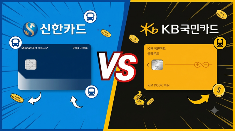 대중교통비 매달 최대 1만5천원 돌려받는대요! 신한카드 vs KB국민카드, 모두의카드 뭐가 더 ....