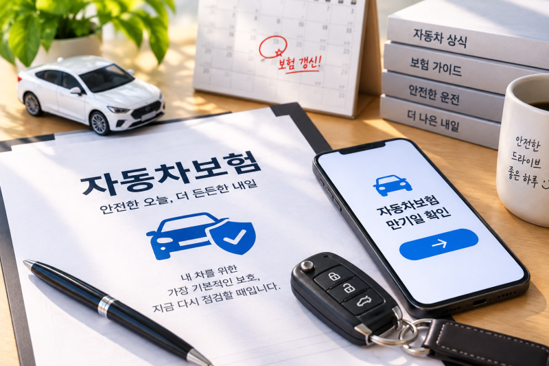 자동차보험 만기일 확인하는 법｜갱신 전 꼭 체크할 5가지