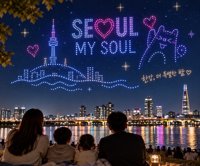 2026 한강 드론라이트쇼 일정 / 9월 12일 뚝섬 무료 드론쇼