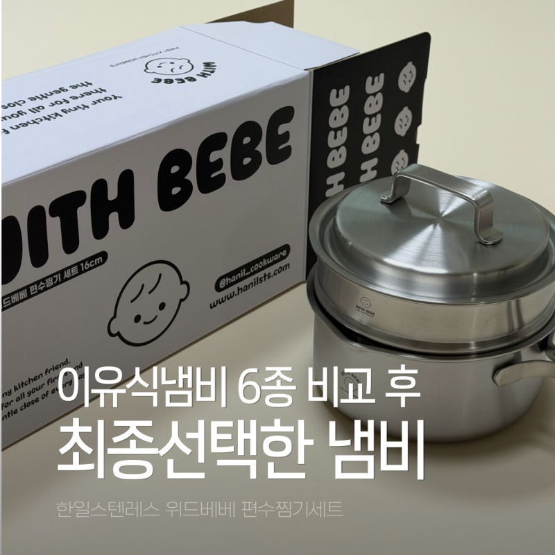 이유식 냄비고르기 ｜이유식 냄비 6종 비교(릴리팟 ,스테니 ,AMT ,쉐프윈 ,글라스락 ,한일 스텐....