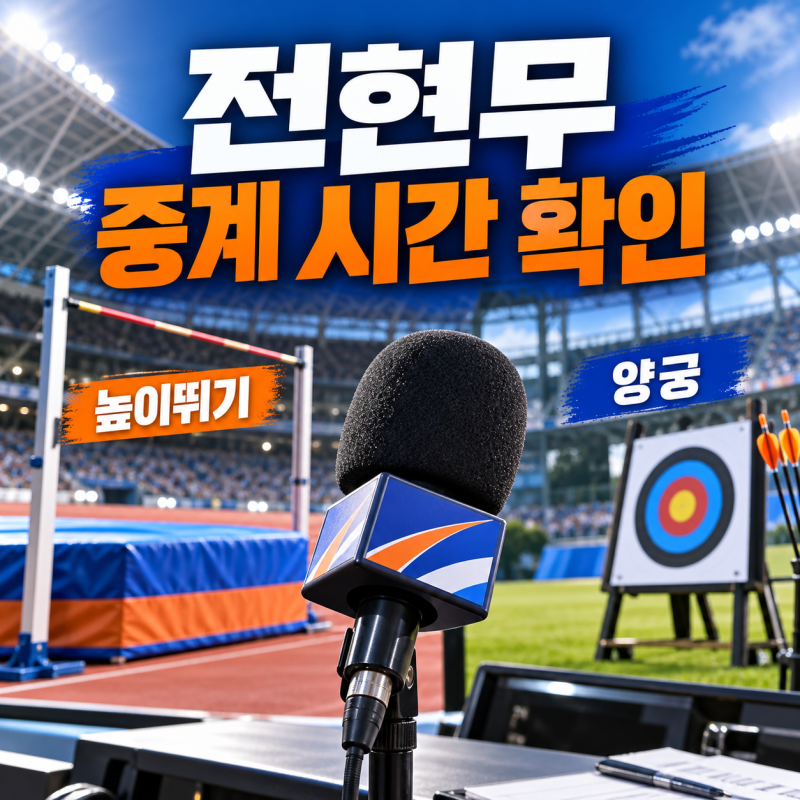전현무 아시안게임 2종목 중계, 첫 방송 시간은..
