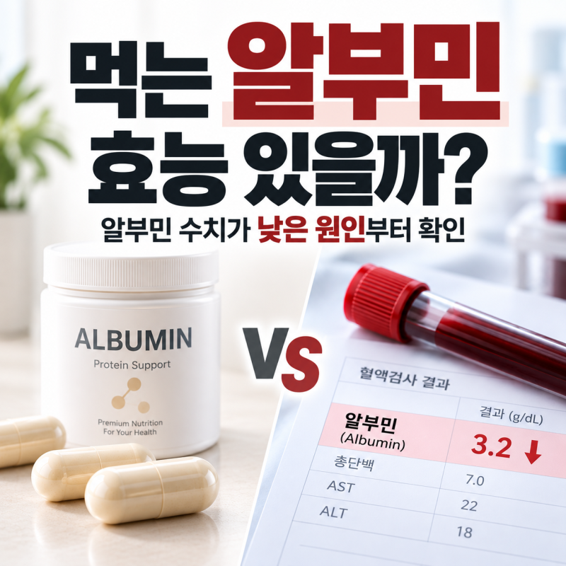 [먹는 알부민 효능 있을까?]알부민 수치가 낮은 원인과 섭취 전 확인할 점