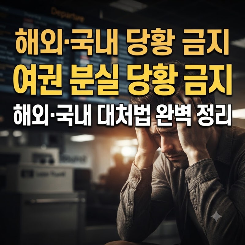 여행 중 여권 분실했을 때 대처법! 해외·국내 신고 방법부터 긴급여권 발급 비용·기간·불이....