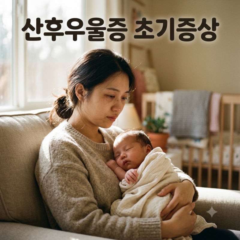 출산 후 감정 기복이 심하다면? 산후우울증 초기증상 구분법과 에든버러 테스트 활용법