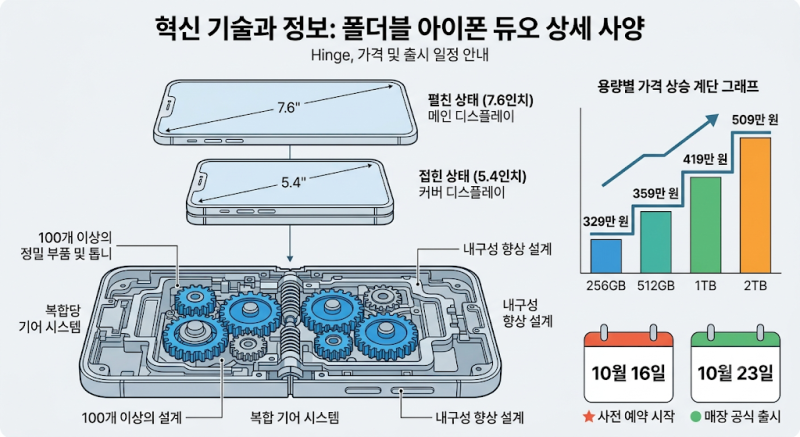 애플 첫 폴더블폰 아이폰 듀오 공개와 가격 논란 총정리