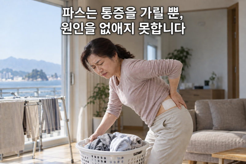 허리 통증에 파스만 붙이면 안 되는 이유, 속초 연세센트럴정형외과의원