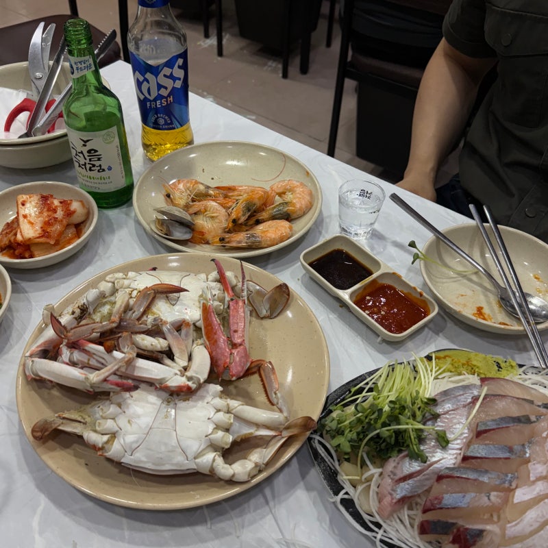 노량진 수산시장 9월 숯꽃게철 ‘줄포상회, 전라도회양념‘ 꽃게찜, 회 포장 후기