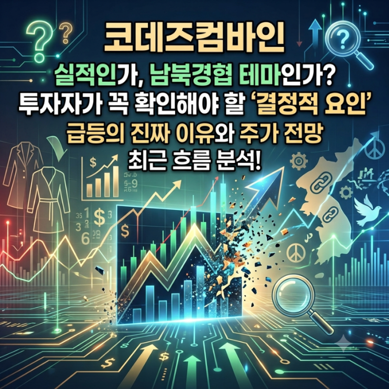 코데즈컴바인 주가 전망 남북경협 테마와 실적 개선 핵심 분석