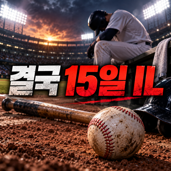 결국 15일 IL, 오타니 26타수 2안타에 다저스가 내린 결정