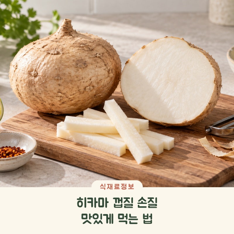 히카마 먹는법, 껍질부터 생으로 먹기 요리 보관법까지
